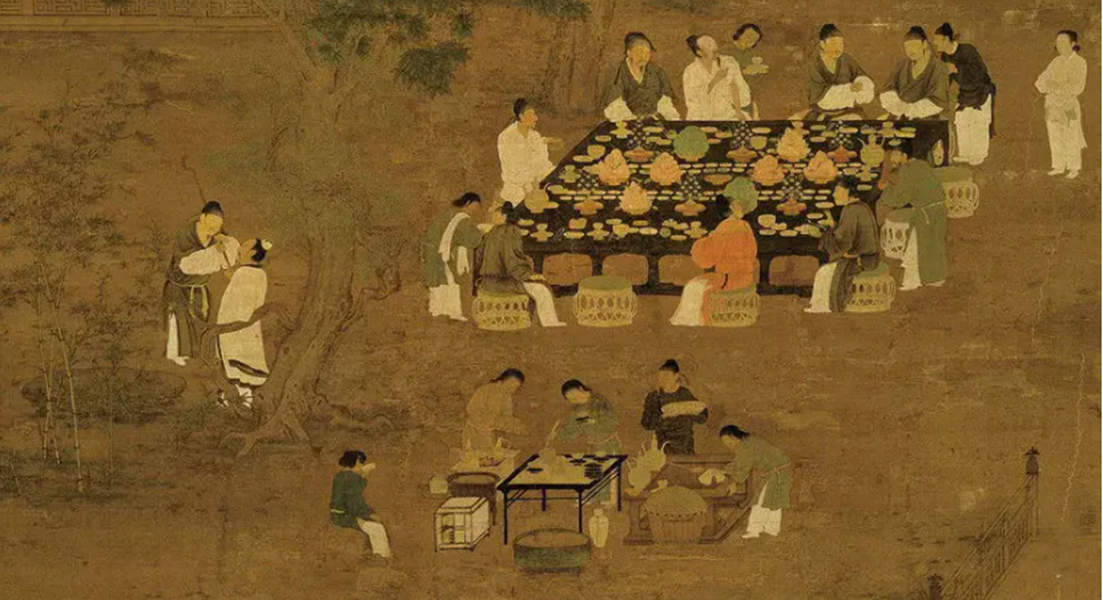 宋人“點茶”時的場景 宋人“點茶”時的場景